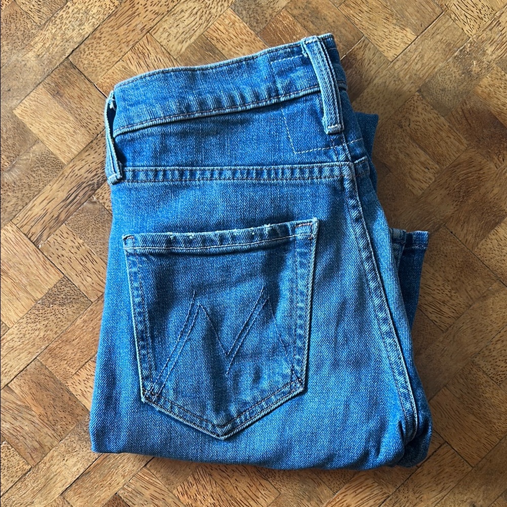 MOTHER Mid Wash Blue Jeans